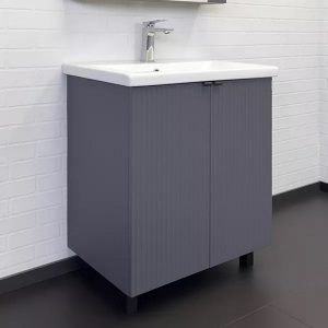 Тумба напольная Comforty Лима 70 с раковиной Como 70 Антрацит 00-00013686CF