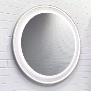 Зеркало Comforty Ереван 60 с подсветкой, бесконтактный сенсор Серый шелк 00-00014250CF