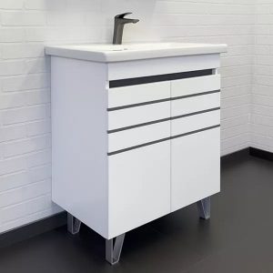 Тумба напольная Comforty Нарва 70 с раковиной Como 70 Белый матовый 00-00015236CF
