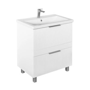 Тумба напольная Comforty Лима 70 с раковиной Como 70 Белый матовый 00-00019211CF