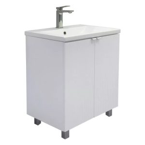 Тумба напольная Comforty Лима 60 с раковиной Como 60 Белый матовый 00-00019241CF