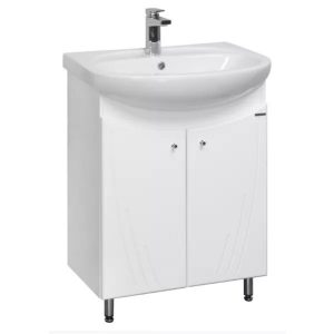 Тумба напольная Aquaton Минима-М 67 с раковиной Стелла Белый 1A1042K1MN010