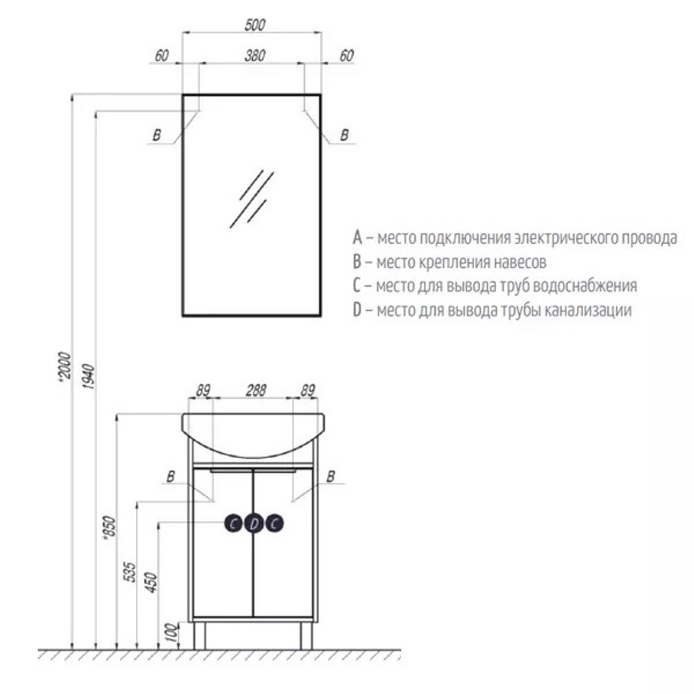 Зеркало Aquaton Рико 50 1A216302RI010 Зеркало Aquaton Рико 50 1A216302RI010 — изображение 3