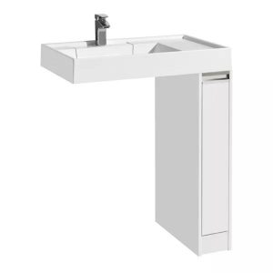 Тумба под стиральную машину напольная Aquaton Лондри 18 Белый глянцевый 1A236101LH010 Тумба под стиральную машину напольная Aquaton Лондри 18 Белый глянцевый 1A236101LH010