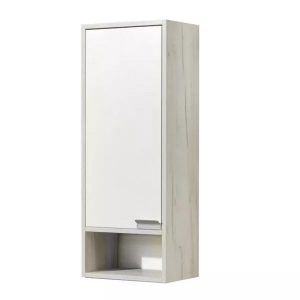 Пенал подвесной Aquaton Флай 35 левый Белый / Дуб крафт 1A237903FAX1L