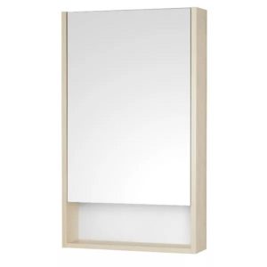 Шкаф зеркальный Aquaton Сканди 45 Белый / Дуб Верона 1A252002SDB20