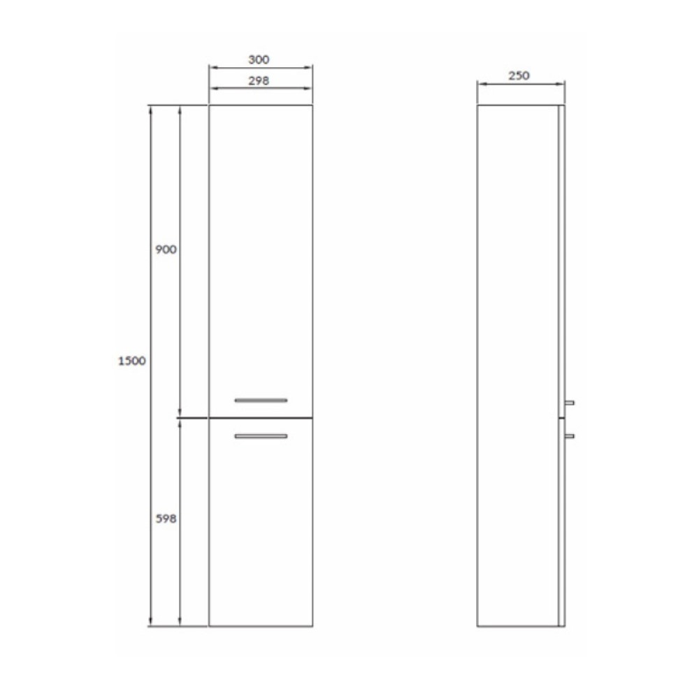 Пенал подвесной Cersanit Lara 30 Белый 62493 Пенал подвесной Cersanit Lara 30 Белый 62493 — изображение 4