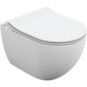 Унитаз подвесной Cersanit Brasko Smart Clean с сиденьем дюропласт микролифт Белый глянцевый 64824 Унитаз подвесной Cersanit Brasko Smart Clean с сиденьем дюропласт микролифт Белый глянцевый 64824