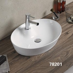 Раковина накладная Comforty 55 Белый глянцевый 78201