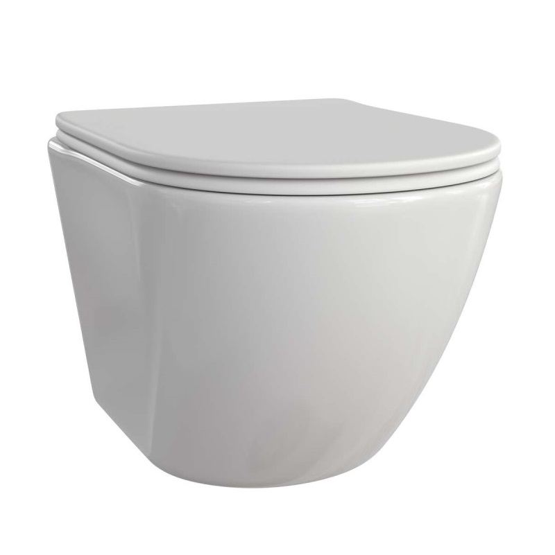 Унитаз подвесной Taliente Amato с крышкой сиденье Белый AM25010 Унитаз подвесной Taliente Amato с крышкой сиденье Белый AM25010