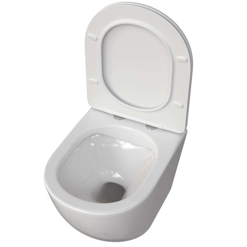 Унитаз подвесной Taliente Amato с крышкой сиденье Белый AM25010 Унитаз подвесной Taliente Amato с крышкой сиденье Белый AM25010 — изображение 2