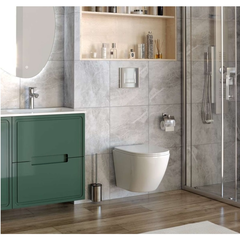 Унитаз подвесной Taliente Amato с крышкой сиденье Белый AM25010 Унитаз подвесной Taliente Amato с крышкой сиденье Белый AM25010 — изображение 3