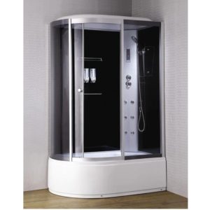 Душевая кабина Loranto Cs-00 135х85 правая Черный / Тонированное CS-007-2R 135*85*