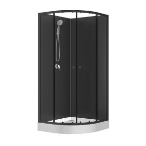 Душевой уголок Loranto Neo 90х90 с поддоном Черный / Прозрачное CS-21800BP Душевой уголок Loranto Neo 90х90 с поддоном Черный / Прозрачное CS-21800BP