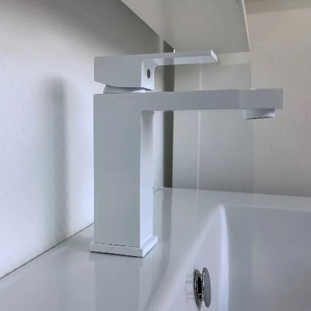 Смеситель для раковины Comforty FC045 Белый глянцевый FC045A-CKBT Смеситель для раковины Comforty FC045 Белый глянцевый FC045A-CKBT — изображение 2