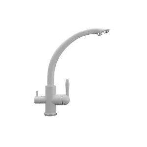 Смеситель для кухни Ulgran Quartz с подключением к фильтру UQ-017-04 Платина Смеситель для кухни Ulgran Quartz с подключением к фильтру UQ-017-04 Платина