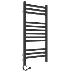 Полотенцесушитель электрический Laris Астор П12 90х35 левый Черный матовый 73207664