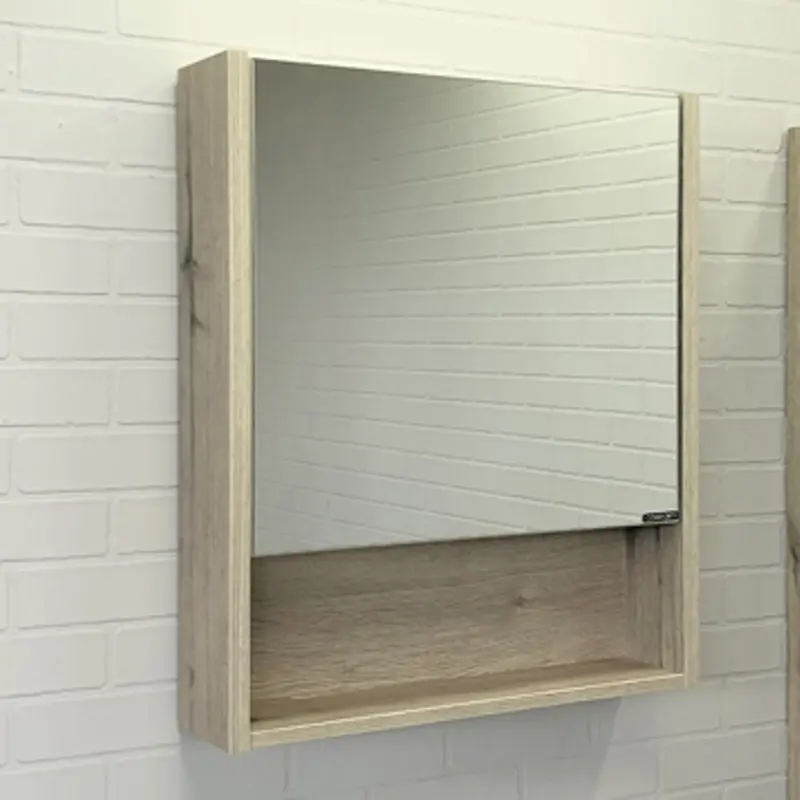 Шкаф зеркальный Comforty Марио 60 Дуб дымчатый 00-00005201CF Шкаф зеркальный Comforty Марио 60 Дуб дымчатый 00-00005201CF