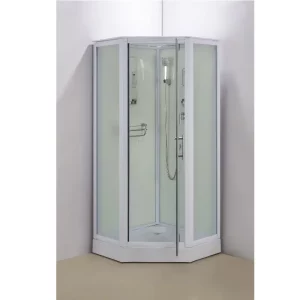 Душевая кабина Водный мир 100х100 ,Белый / Матовое, Низкий поддон