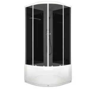 Душевая кабина Domani-Spa Delight Slim high без электрики 90х90 Белый, Поддон высокий