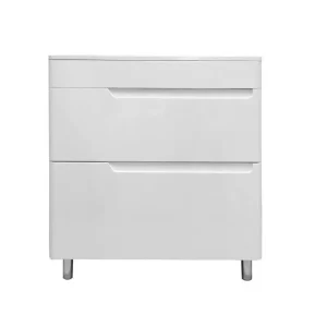 Тумба напольная Эстет Kare Luxe  80 с раковиной Белый ФР-00005719