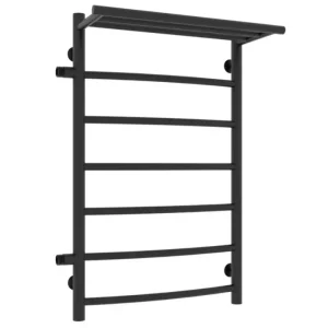 Полотенцесушитель водяной Laris Классик П7 80х50 левый Черный матовый 73208025ЧМ