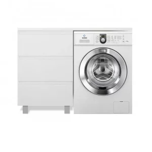 Тумба напольная Эстет Dallas Luxe под стиральную машину 100 с раковиной Белый ФР-00002317