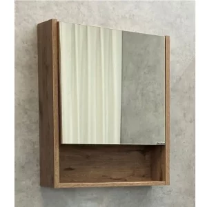 Шкаф зеркальный Comforty Марио 60 Дуб темный 00-00004158