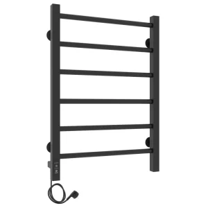 Полотенцесушитель электрический Laris Феличия П6 60х40 левый Черный матовый 73207610