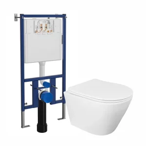 Инсталляция Loranto Vox с унитазом Loranto Krosa Белый глянцевый 4501+87266 Инсталляция Loranto Vox с унитазом Loranto Krosa Белый глянцевый 4501+87266