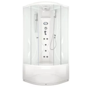 Душевая кабина Domani-Spa Elegance high V1.2 90х90 Белый, Поддон высокий Душевая кабина Domani-Spa Elegance high V1.2 90х90 Белый, Поддон высокий