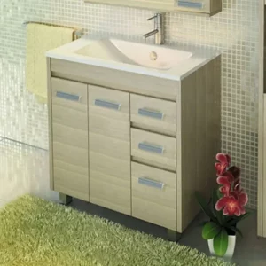 Тумба напольная Comforty Марио 90 + раковина Сосна 4152033