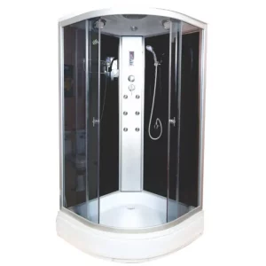 Душевая кабина Водный мир 100х100, Хром / Тонированное, Низкий поддон