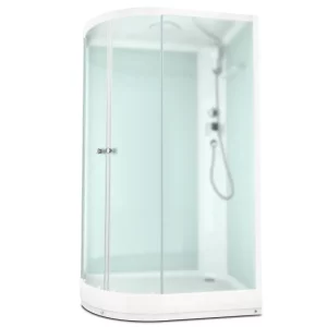 Душевая кабина Domani-Spa Delight Slim правая без электрики 120х80 Белый, Поддон низкий Душевая кабина Domani-Spa Delight Slim правая без электрики 120х80 Белый, Поддон низкий