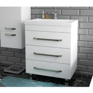 Тумба напольная Эстет Рава 69,8 с раковиной Белый рава70-3 Тумба напольная Эстет Рава 69,8 с раковиной Белый рава70-3