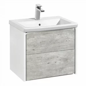 Тумба подвесная Roca Ronda 70 Белый матовый / Бетон ZRU9303003