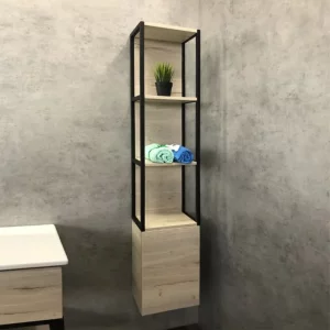 Пенал подвесной Comforty Мальме 34 Дуб дымчатый 00-00000825