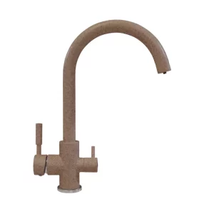 Смеситель для кухни Polygran Элара Дуо с каналом для питьевой воды 627703 Терракот