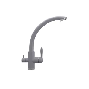 Смеситель для кухни Ulgran Quartz с подключением к фильтру UQ-017-05 Бетон Смеситель для кухни Ulgran Quartz с подключением к фильтру UQ-017-05 Бетон