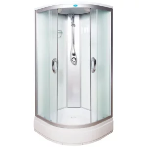 Душевая кабина Водный мир 90х90, Хром / Матовое, Низкий поддон