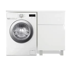 Тумба напольная Эстет Dallas Luxe под стиральную машину 105 с раковиной Белый ФР-00009664