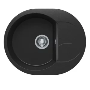 Мойка кухонная Polygran Atol 62 678958 Черный матовый