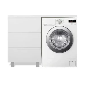 Тумба напольная Эстет Dallas Luxe под стиральную машину 150 с раковиной Белый ФР-00009683