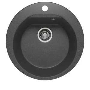 Мойка кухонная Polygran Atol 52 627444 Черный матовый
