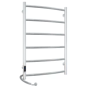 Полотенцесушитель электрический Laris Классик П6 80х50 левый Хром глянцевый 73207391