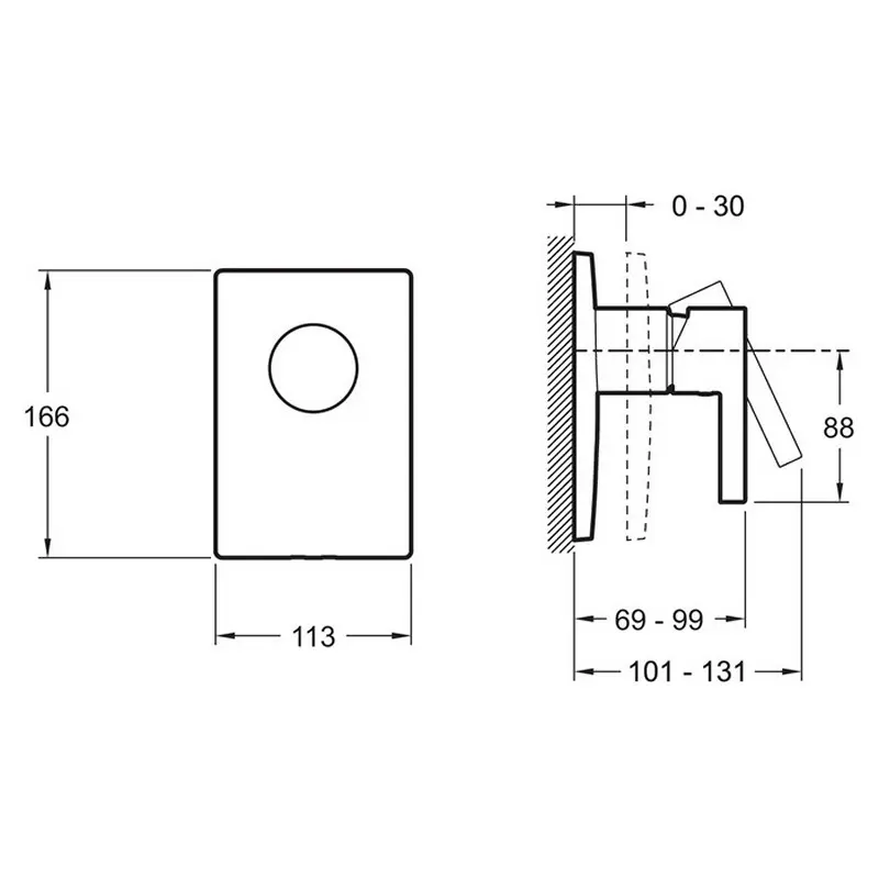 Смеситель встраиваемый Jacob Delafon Stillness E12779-4-CP Смеситель встраиваемый Jacob Delafon Stillness E12779-4-CP — изображение 2