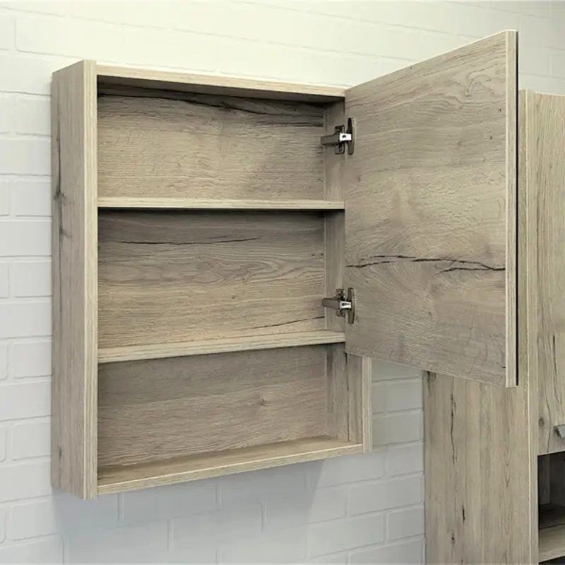 Шкаф зеркальный Comforty Марио 60 Дуб дымчатый 00-00005201CF Шкаф зеркальный Comforty Марио 60 Дуб дымчатый 00-00005201CF — изображение 2