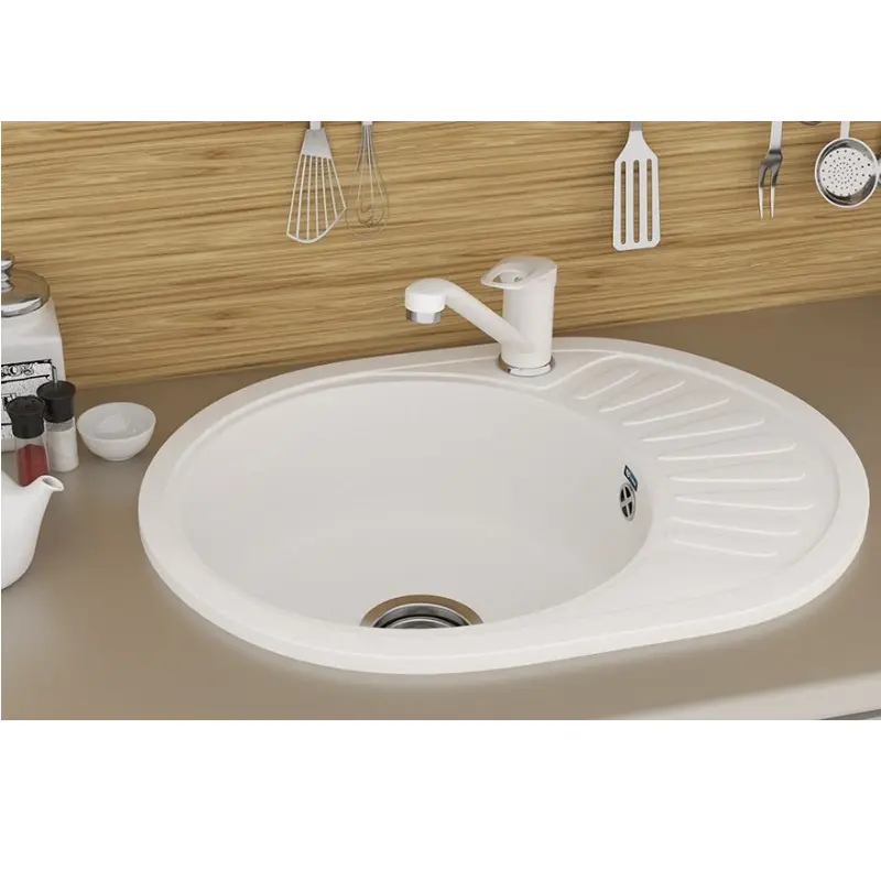 Мойка кухонная Ulgran Classic 57 U-107м-331 Белый Мойка кухонная Ulgran Classic 57 U-107м-331 Белый — изображение 2