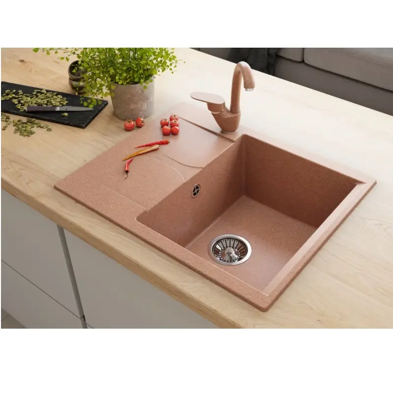 Мойка кухонная Polygran Gals 62 444546 Песочный Мойка кухонная Polygran Gals 62 444546 Песочный — изображение 2