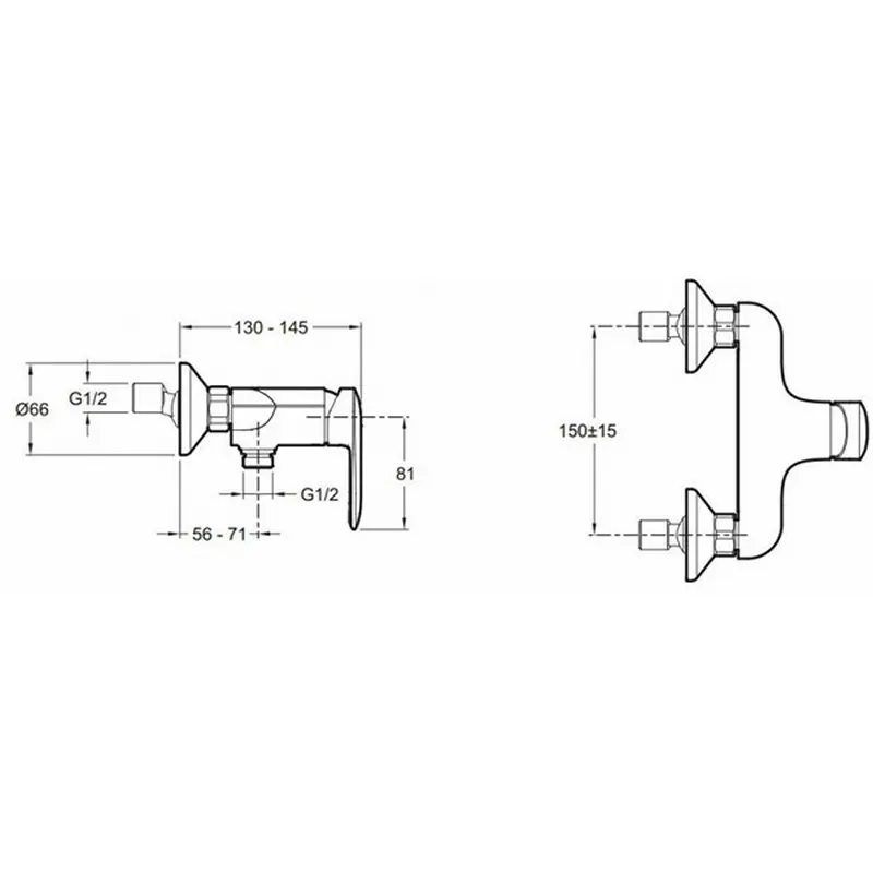 Смеситель для душа Jacob Delafon Kumin E99463-CP Смеситель для душа Jacob Delafon Kumin E99463-CP — изображение 2
